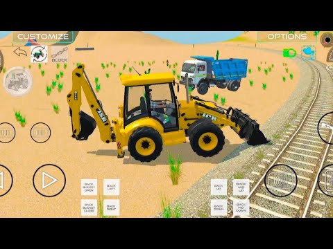 Jcb Indian Vehicles Simulator 3D The Track And Tractor #indian #gaming 