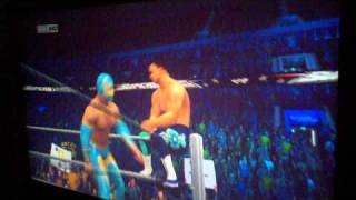 Sin Cara Finisher! Moonsault Side Slam