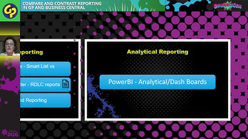 Compare and Contrast Reporting in Dynamics GP and Dynamics 365 Business Central