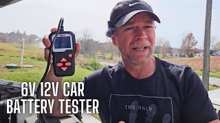 ANCEL BA301 6V 12V Car Battery Tester | Digital Battery Analyzer