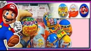 Unboxing Kinder Joy Chupa Chups Super Mario Mickey Mouse Disney Princess Ozmo Yupo Kimyokitten