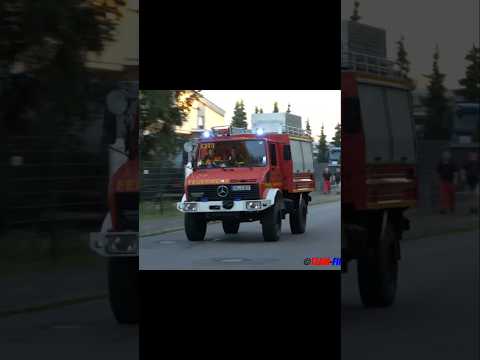 [Verkehrsunfall nach illegalem Straßenrennen] Rüstwagen FF Hanau Klein-Auheim + RTW DRK Main-Kinzig
