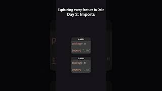 Every Odin Feature: Day 2: Imports. #programming #odinlang #lowlevel