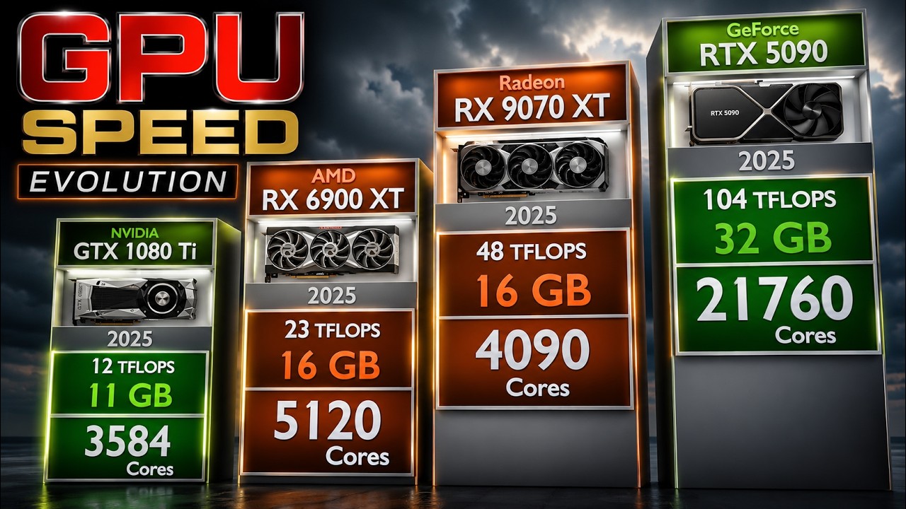 GPU SPEED Evolution - 3D | 26 Years of GPU Evolution & Tflops Scale ...