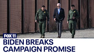 Biden breaks campaign promise, builds border wall