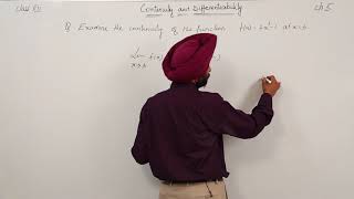 CBSE I MATH 12th I Chapter 5 I Continuty I  Example 3 Continuity Question 1 Continuity l L270