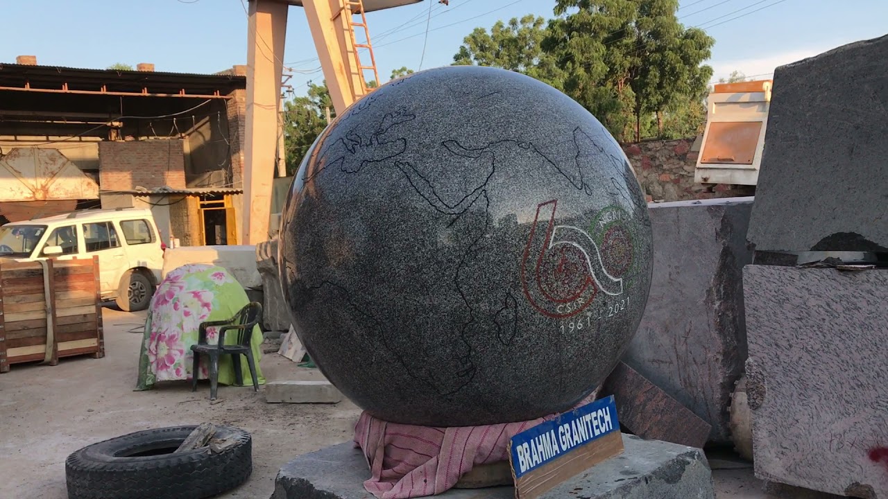 Large Granite Globe, Marble globe, Giant Water Globe, World Map Stone Sphere, Solid Rock Globe