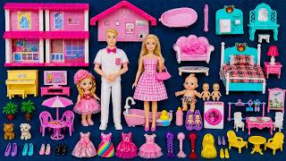 62 Minutes Satisfying with Unboxing Barbie Princess Pink Kitchen, Rock Bed Play Set ASMR｜Review Toys
