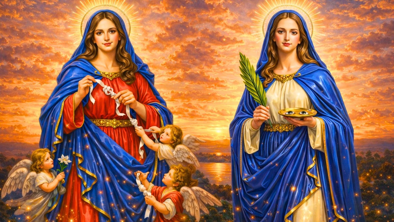 🚨 REZE AGORA! Nossa Senhora e Santa Luzia vão DESATAR tudo e trazer LUZ para a SUA VIDA.