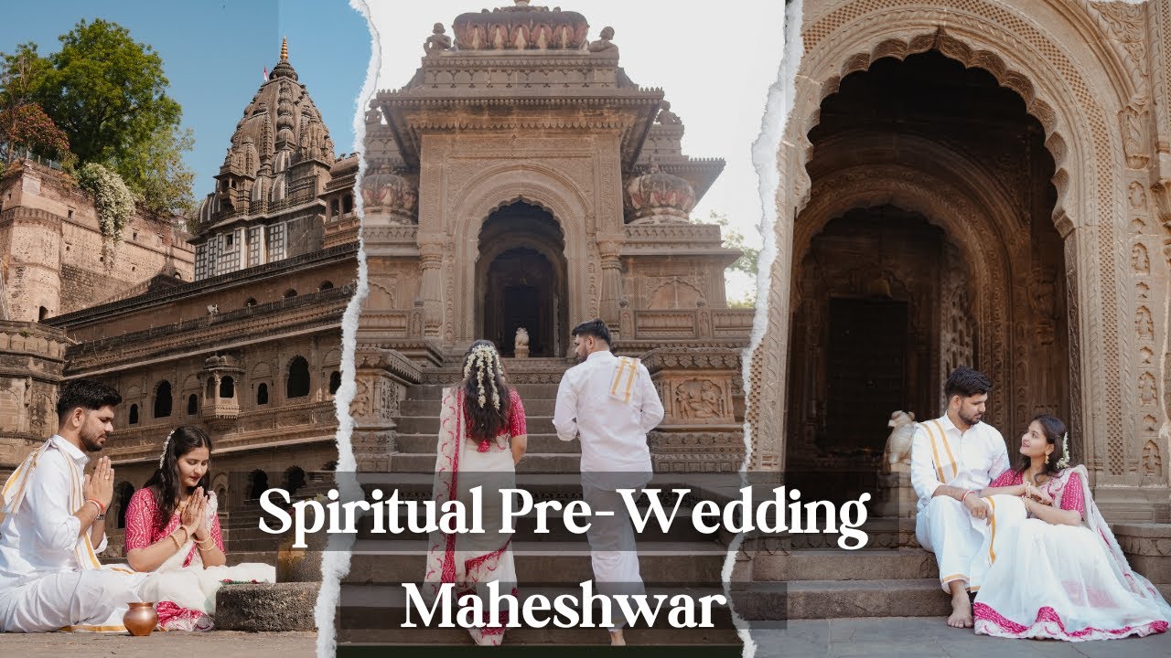 Spiritual Pre-Wedding | Shivani & Vicky | Maheshwar Temples & Ghats | Sanatani Couple | Hindu Couple
