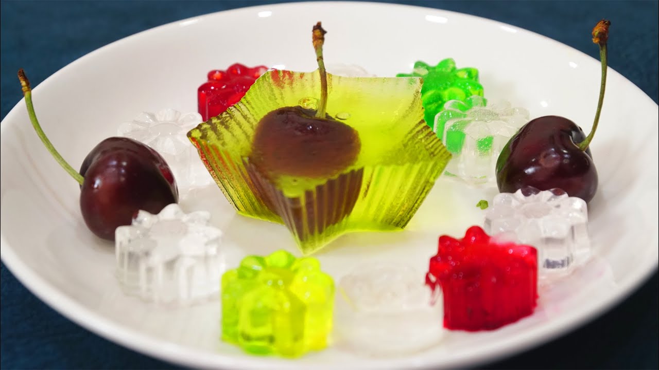 How to make delicious and cool cherry jelly not everyone knows | Jelly And Ice Cream Rolls