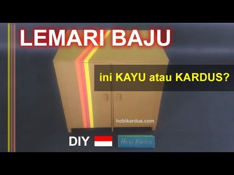 Greget Cara  Membuat  Lemari  Baju dari Kardus Anak Kos 