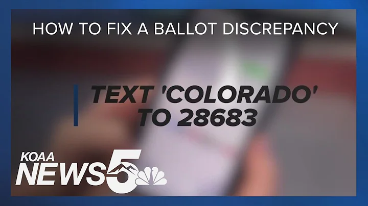 How to fix a ballot discrepancy
