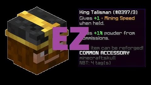 How to get the king talisman in the new Dwarvin mines update  Hypixel Skyblock
