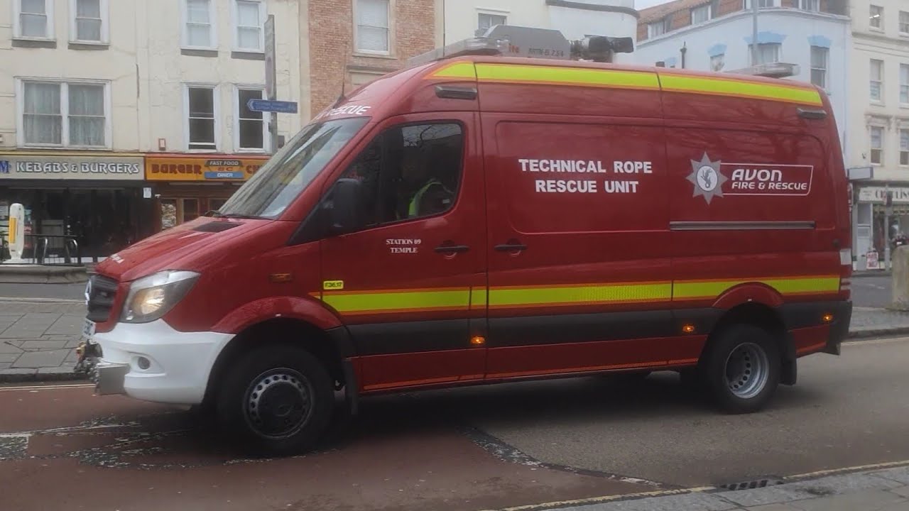 Avon Fire Rescue Rescue Unit Avon fire and rescue -TRU ( Technical Rope Rescue Unit) - YouTube