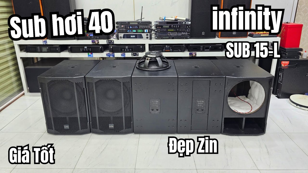SUB hơi bass 40 Infinity SUB 15-L bãi đẹp zin giá cực tốt!!! - YouTube