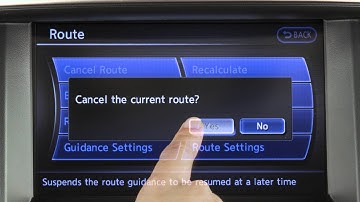 2016 Infiniti QX60 HEV- Route Button (if so equipped)