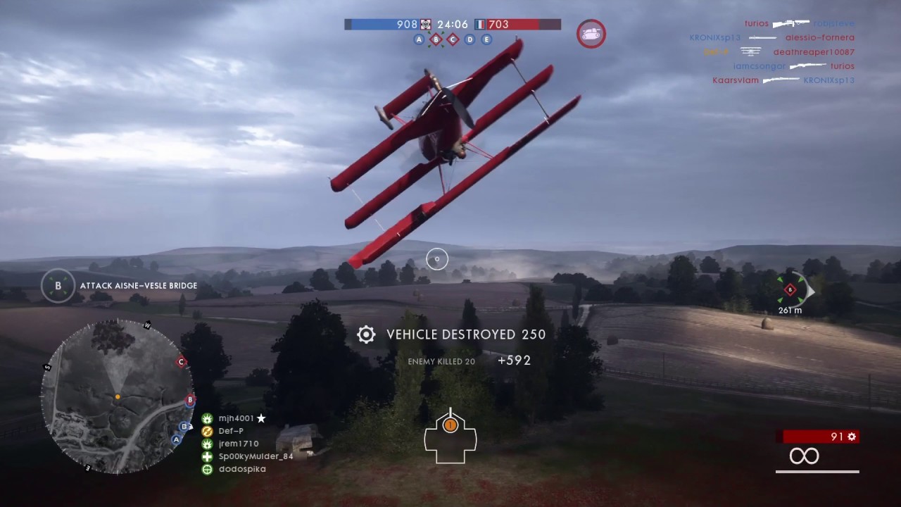 BF1 Dogfights and bombing runs montage only in Battlefield 1