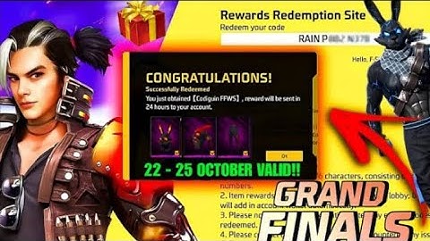 FREE FIRE REDEEM CODE TODAY 24 OCTOBER |FF REWARDS REDEEM CODE | FF REDEEM CODE TODAY 24 OCTOBER