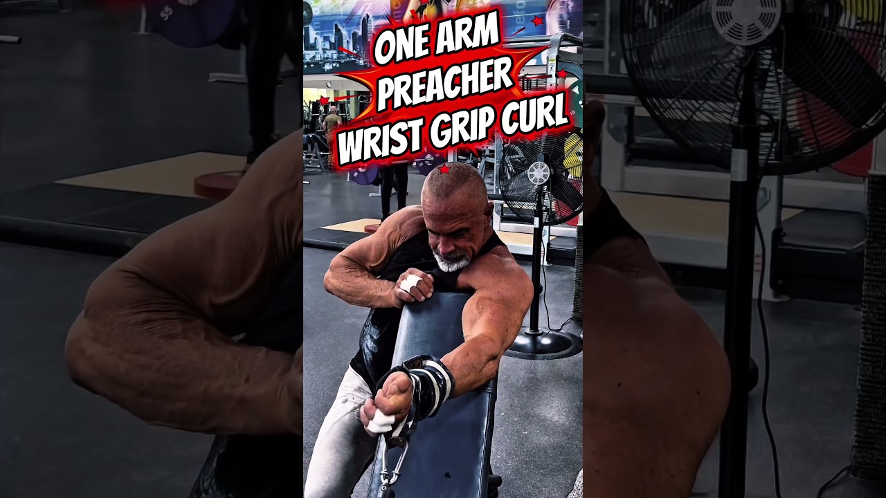ONE ARM, WRIST, GRIP, PREACHER, CURL FOR BICEP, ISOLATION #biceps #workout #motivation #muscle