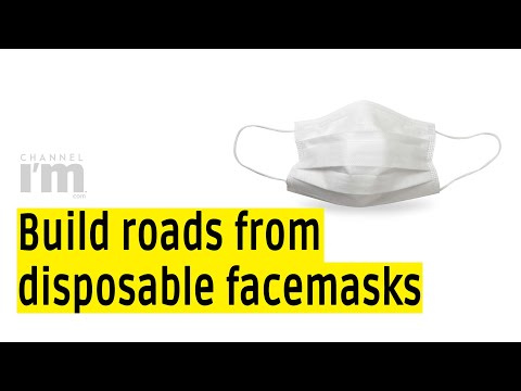 Australian researchers say roads could be built with disposable face masks