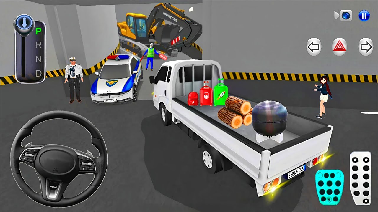 New Transporter Pickup Stuck in Parking with Excavator🛻🚧 3D Driving Class 2025 - Android Gameplay🎮 