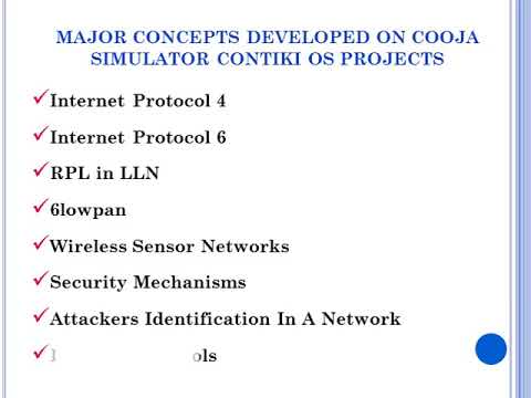 COOJA SIMULATOR CONTIKI OS PROJECTS | COOJA SIMULATOR CONTIKI OS THESIS