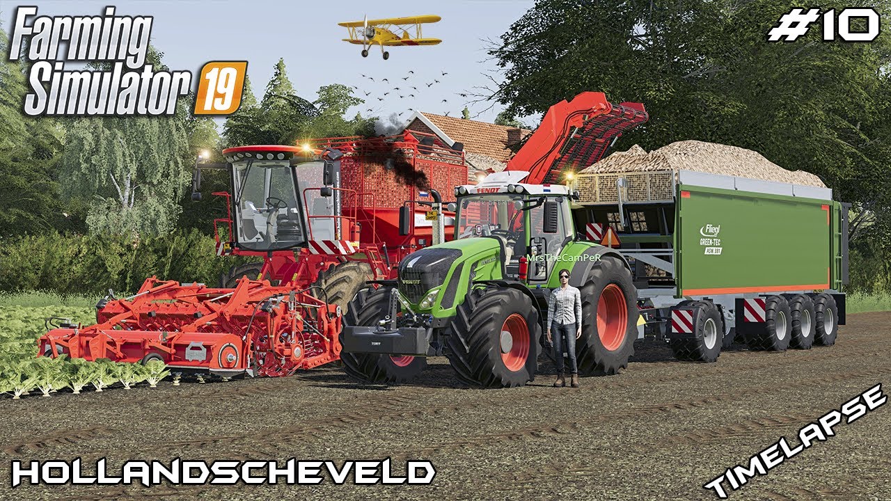 Урожай САХАРНОЙ СВЕКЛЫ с MrsTheCamPeR | Животные на Холландшевелде | Сельскохозяйственный симулят...