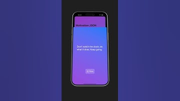 JSON in SwiftUI : Displaying Motivational Quotes #shorts
