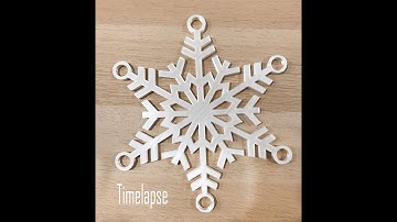 Giant snowflake timelapse (CR-10S Octolapse)