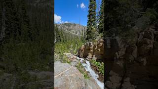 Journey to a Mountain Stream Overlook in the Colorado Backcountry