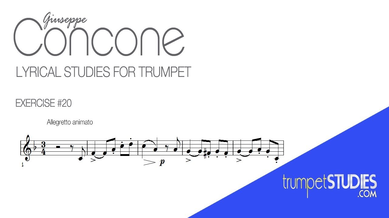 Concone Lyrical Studies, Ex 20