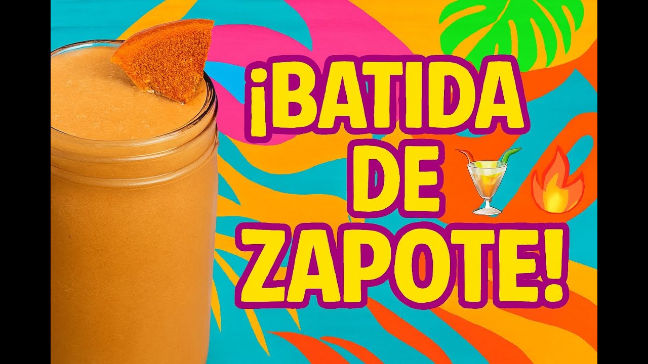 "Batida de Zapote 🥭🥤 Deliciosa, Cremosa y 100% Dominicana – ¡Tienes que Probarla!"
