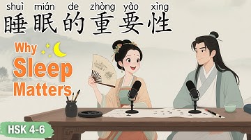 HSK 4–6｜Why Sleep Matters｜Learn Chinese While Improving Your Sleep #learnchinese