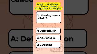 GCSE 20-Second Quiz: Climate Change Mitigation Strategies #gcsegeography #geographyrevision #gcse