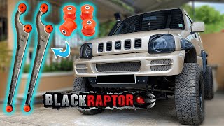 Installing Black Raptor Polyurethane Radius Arm Bushings On Jimny