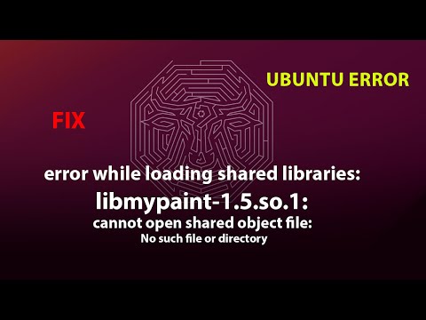 UBUNTU FIX: error while loading shared libraries: libmypaint-1.5.so.1: