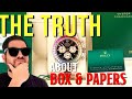 The truth box  papers when buying  selling watches