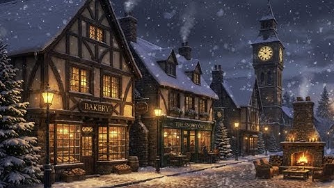 Christmas Carols | Cozy Outdoor Scene | Old Time Radio Carols