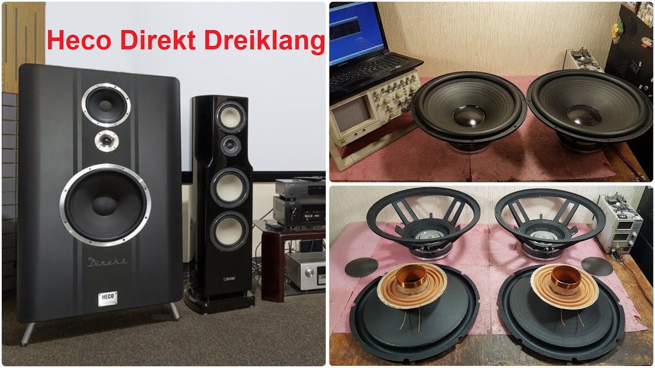 Ремонт динамиков акустики Heco Direkt Dreiklang замена диффузора ...