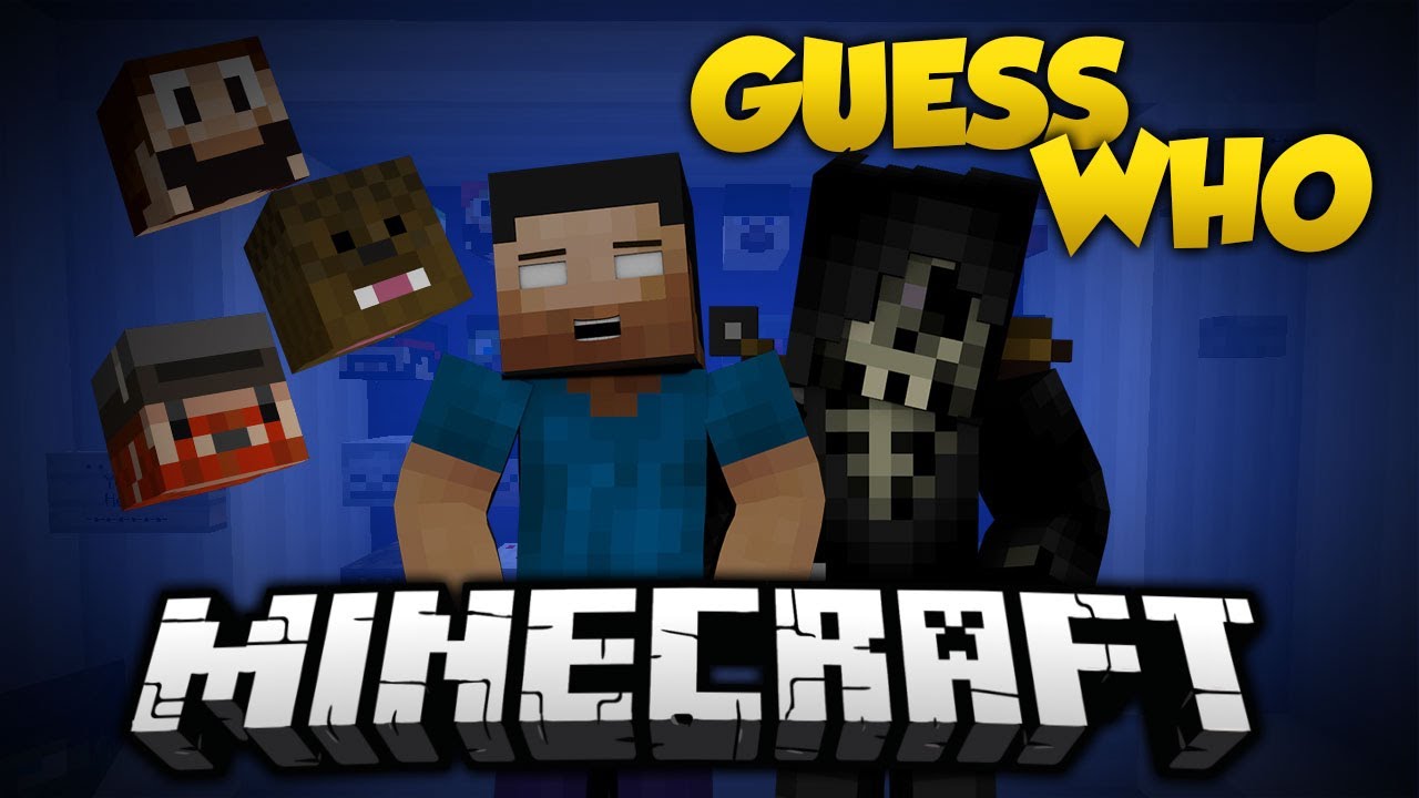 Minecraft GUESS WHO Mini-Game "YOU DON'T KNOW YOUTUBERS" w/ Taz & Justin