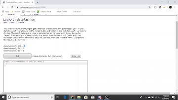 Logic-1 (Date Fashion) Java Tutorial || Codingbat.com