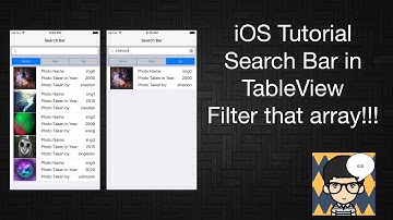 iOS Tutorial SearchBar in TableView - Filter Your Array of Model Objects in Swift 3