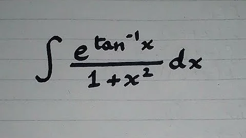 Integral of e^(tan^(-1)x)/(1+x²) || Integration by substitution