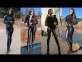 Such a Graceful & stunning collection of leather legging designs ideas for girls #fashion #2022