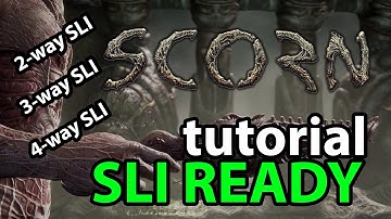 How to enable SLI in Scorn PC game | How to run Scorn on older gaming PC | SLI tutorial | Scorn SLI