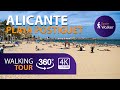 ALICANTE Playa del Postiguet [2021] 360 Walking Tour