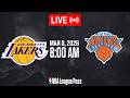 NBA LIVE Los Angeles Lakers vs New York Knicks March NBA LIVE Los Angeles Lakers vs New York Knicks March