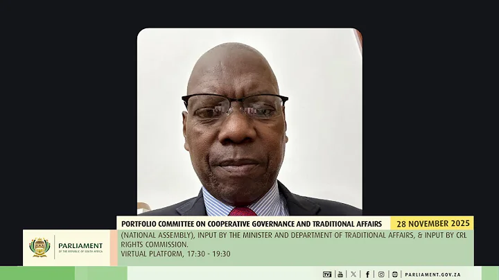 Portfolio Committee on Cooperative Governance and Traditional Affairs, 28 November 2025