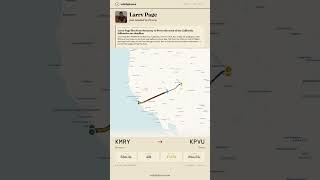 Tracked: Larry Page, Monterey → Provo